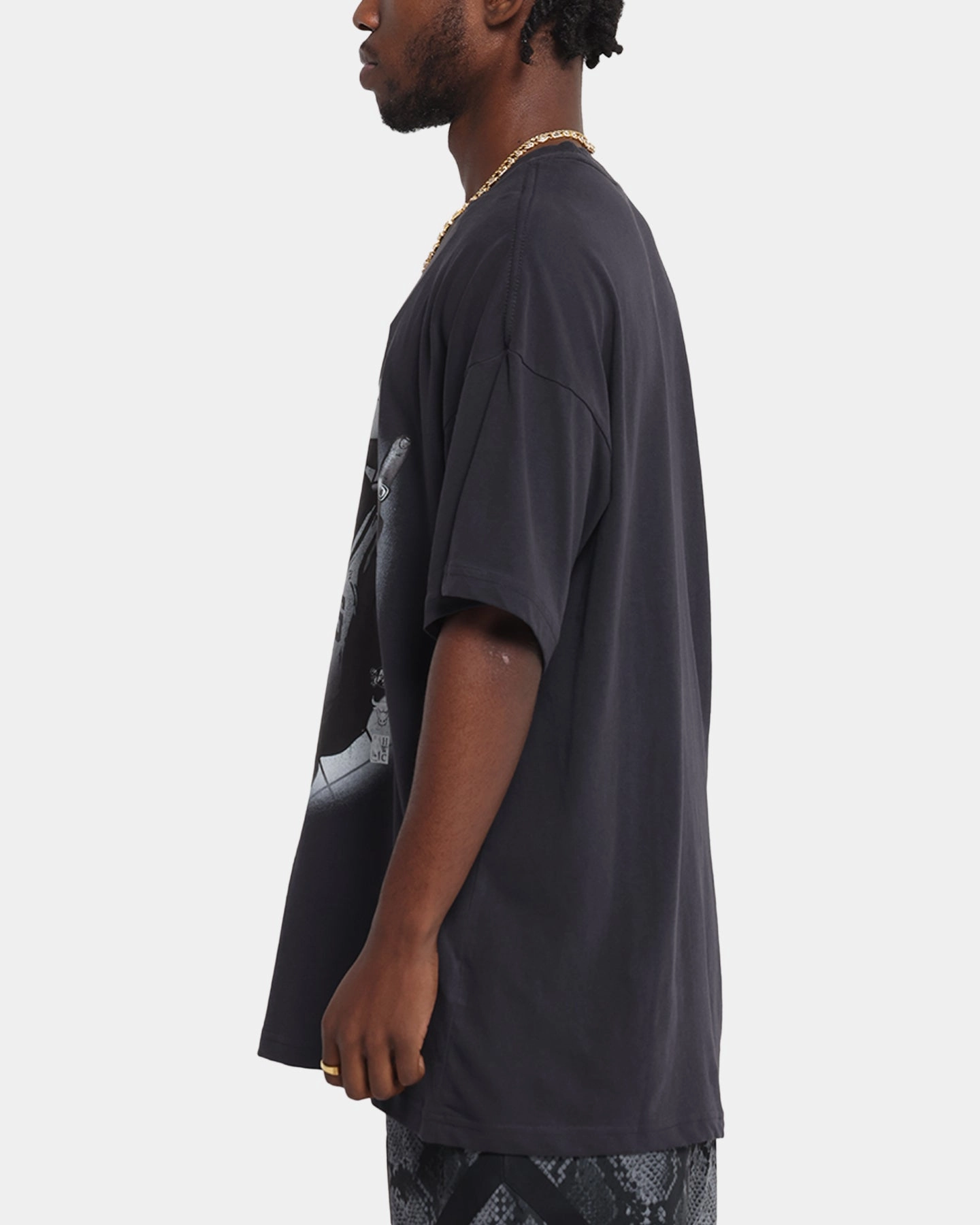 Mitchell & Ness Chicago Bulls 4-Time Champions T-Shirt Overdyed Black EnhancedDurabilityFinish