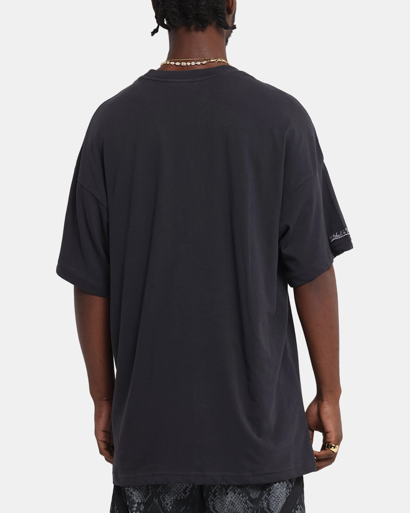 Mitchell & Ness Chicago Bulls 4-Time Champions T-Shirt Overdyed Black Easy Style brandable