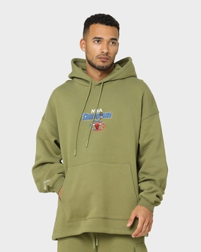 Urban Wear Mitchell & Ness Chicago Bulls Anniversary Hoodie Olive