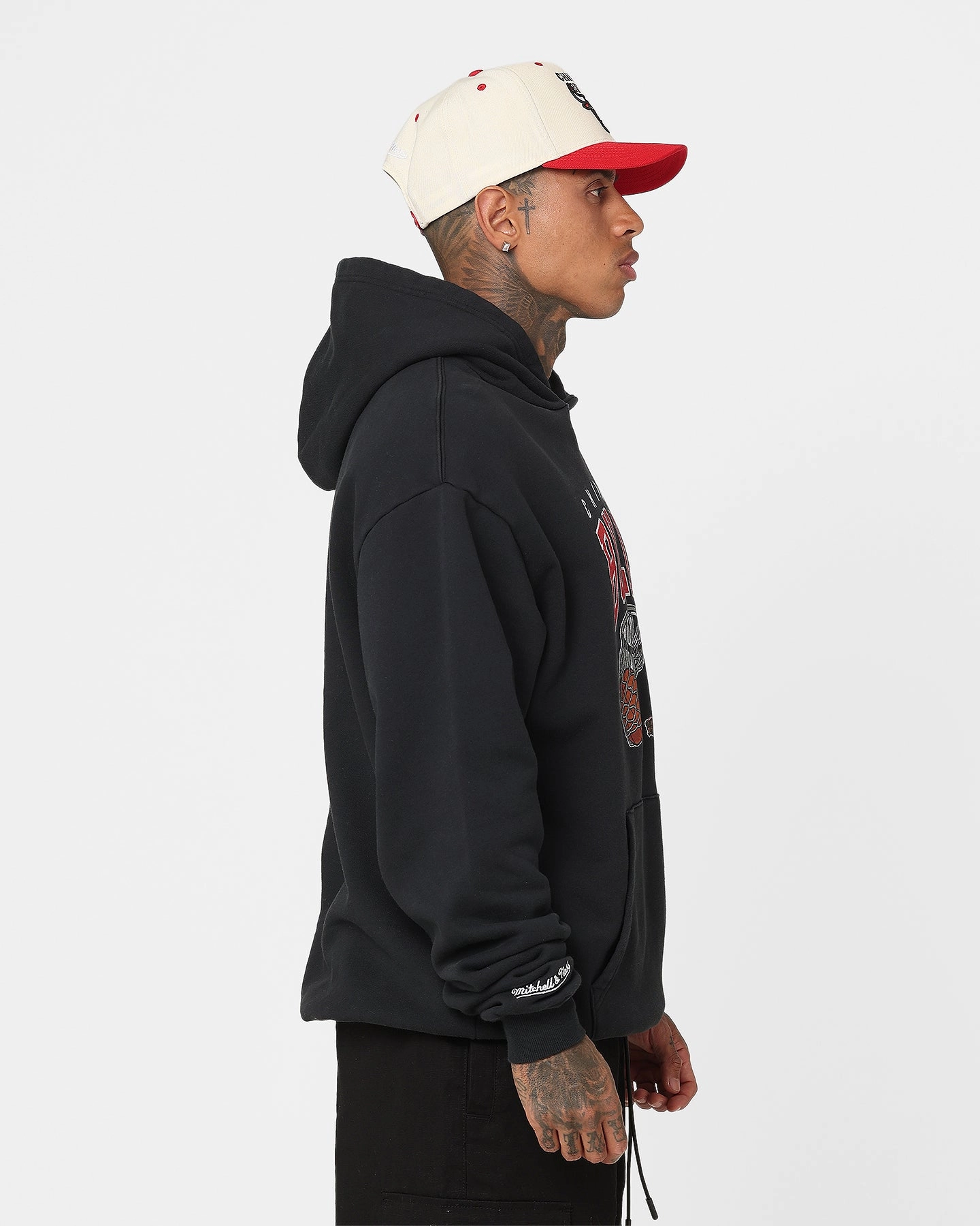 Mitchell & Ness Chicago Bulls Arch Net Hoodie Mark