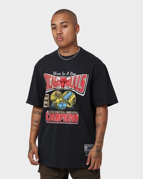 Abrasion Resistant Fabric Mitchell & Ness Chicago Bulls Champion Tour T-Shirt Black