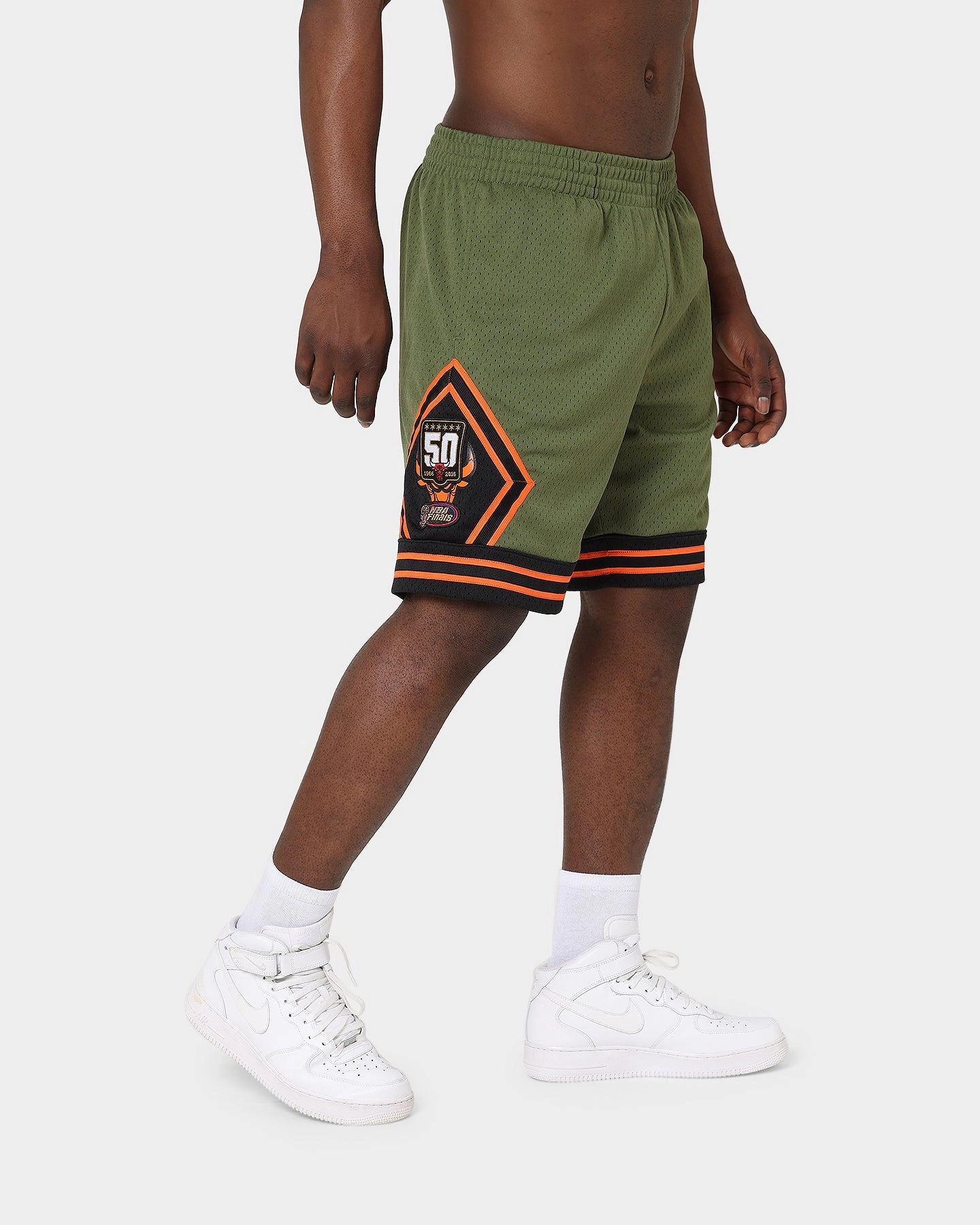 Wind Resistant Panels food industry Mitchell & Ness Chicago Bulls Flight Swingman Shorts Olive