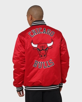 Shampoo commuting Mitchell & Ness Chicago Bulls Heavyweight Satin Jacket Scarlet
