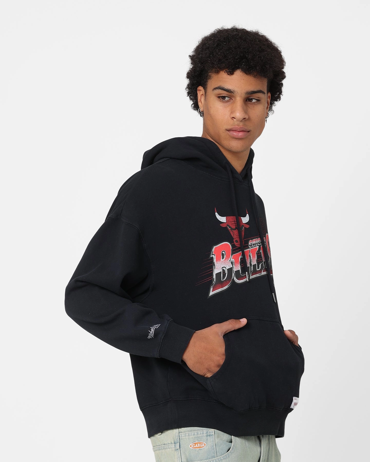 Urban Motion Mitchell & Ness Chicago Bulls Last Second Shot Hoodie Faded Black