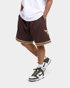 Mitchell & Ness Chicago Bulls Lux Brown Swingman Shorts Baroque Brown All Season