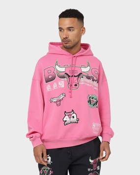 Mitchell & Ness Chicago Bulls Neon Champs Hoodie Neon Pink high-end Debate