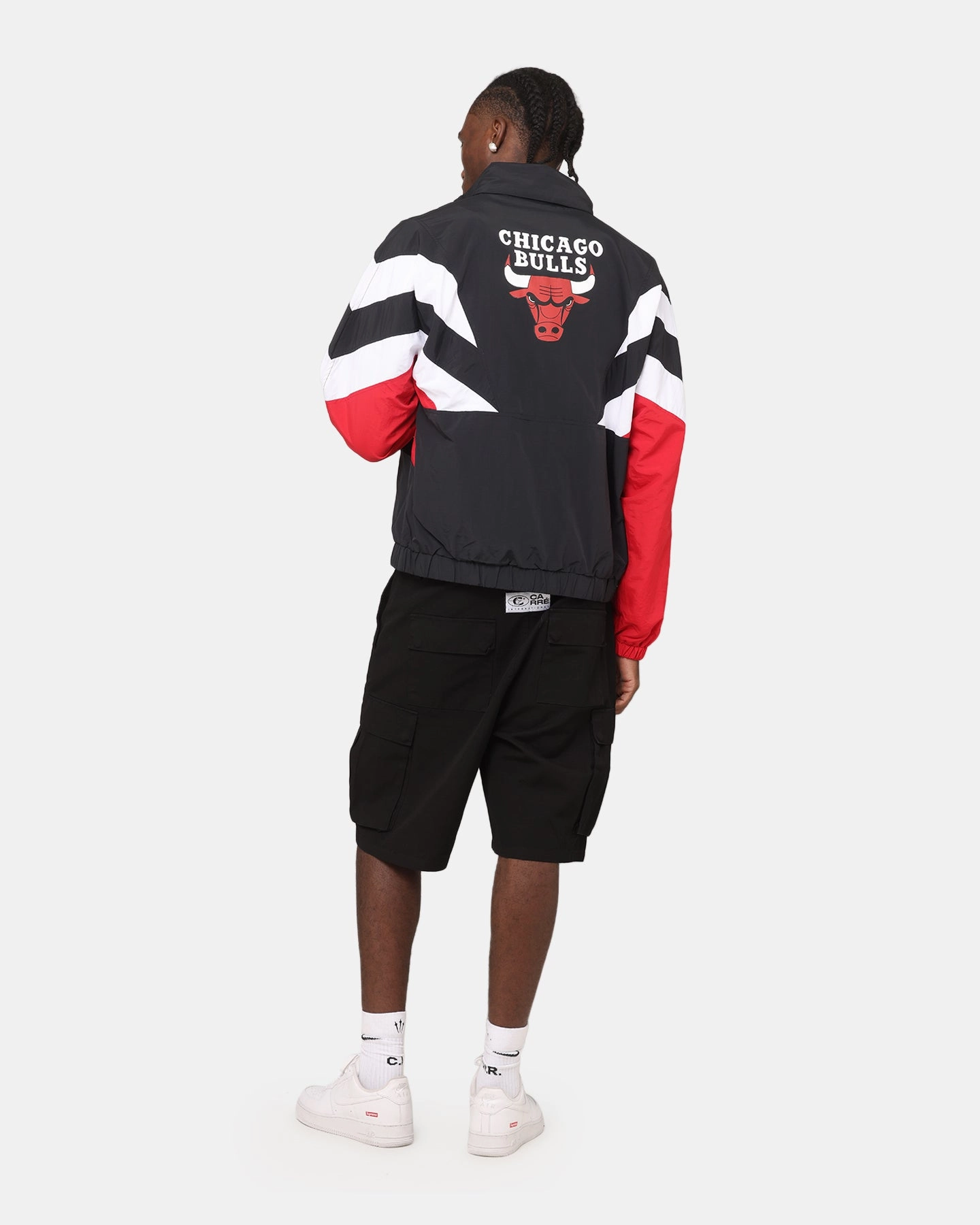 Service Smart Layer Mitchell & Ness Chicago Bulls Spray Jacket Black/Red