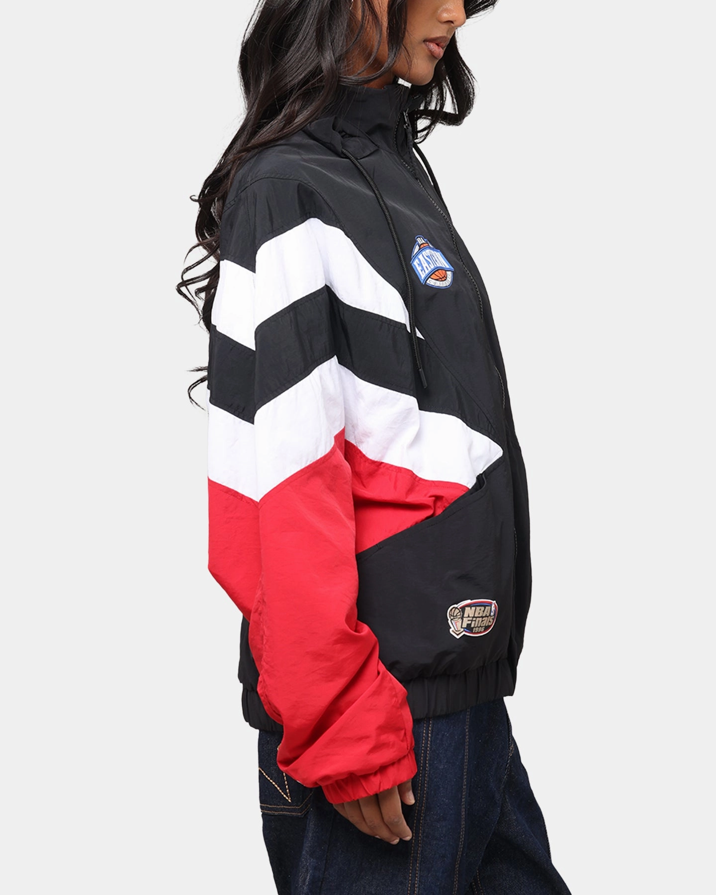 Mitchell & Ness Chicago Bulls Spray Jacket Black/Red Situation Smooth Gliding Liners