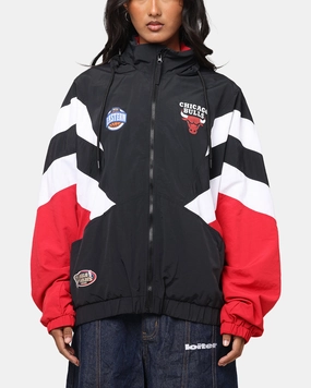 beach scene Mitchell & Ness Chicago Bulls Spray Jacket Black/Red