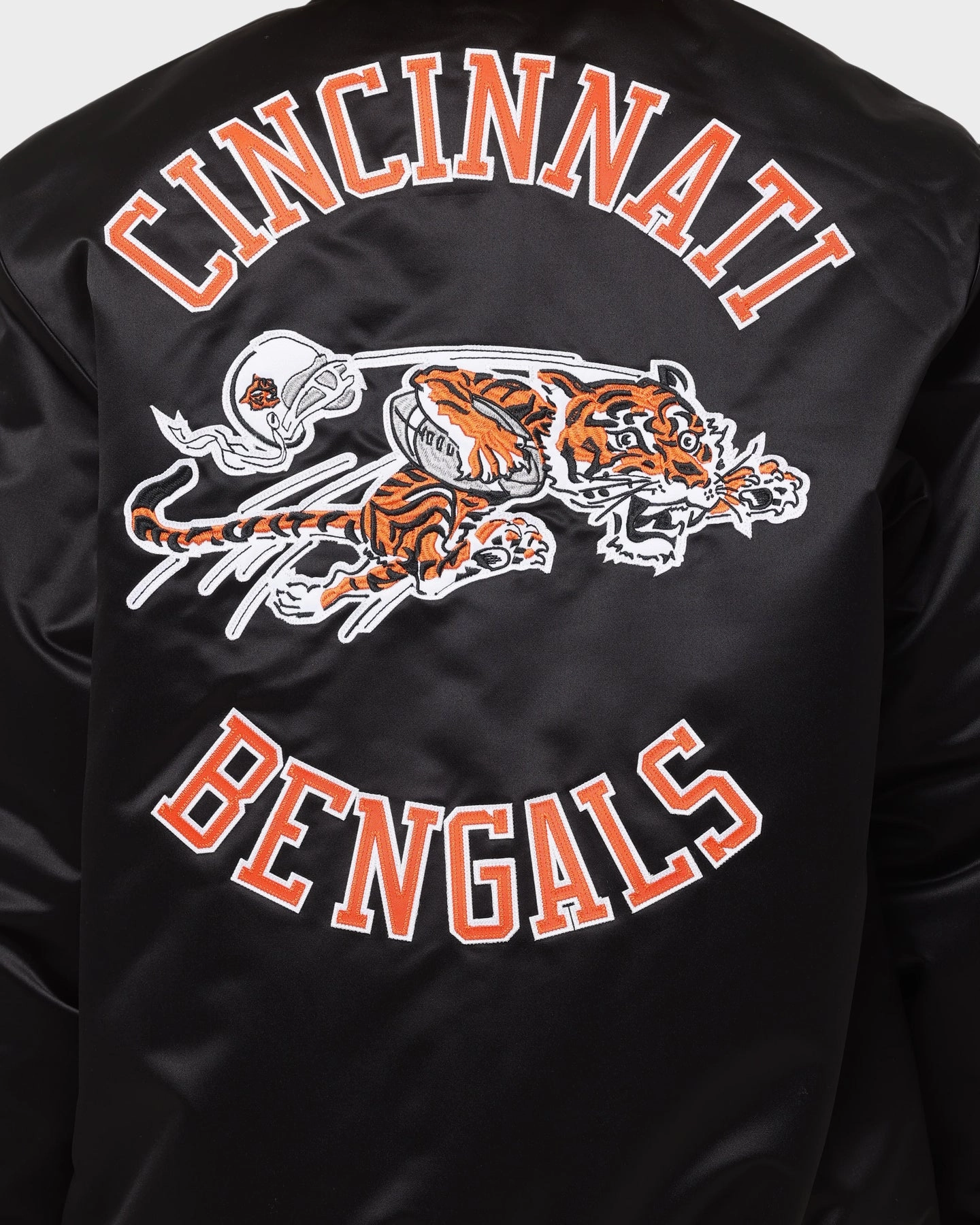 shopping Mitchell & Ness Cincinatti Bengals Heavyweight Satin Jacket Black