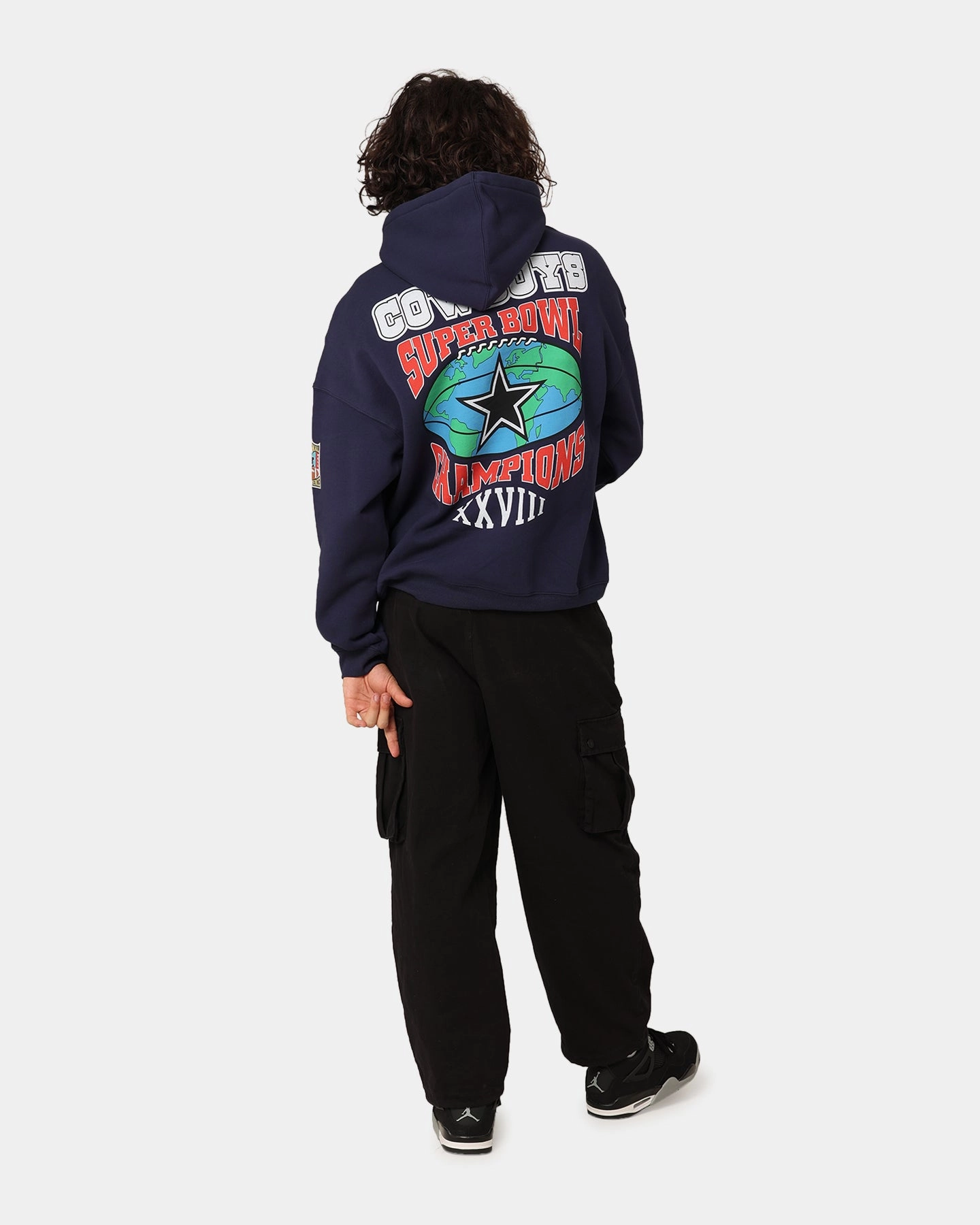 Mitchell & Ness Dallas Cowboys Super Bowl World Hoodie Navy hunters Unique Piece