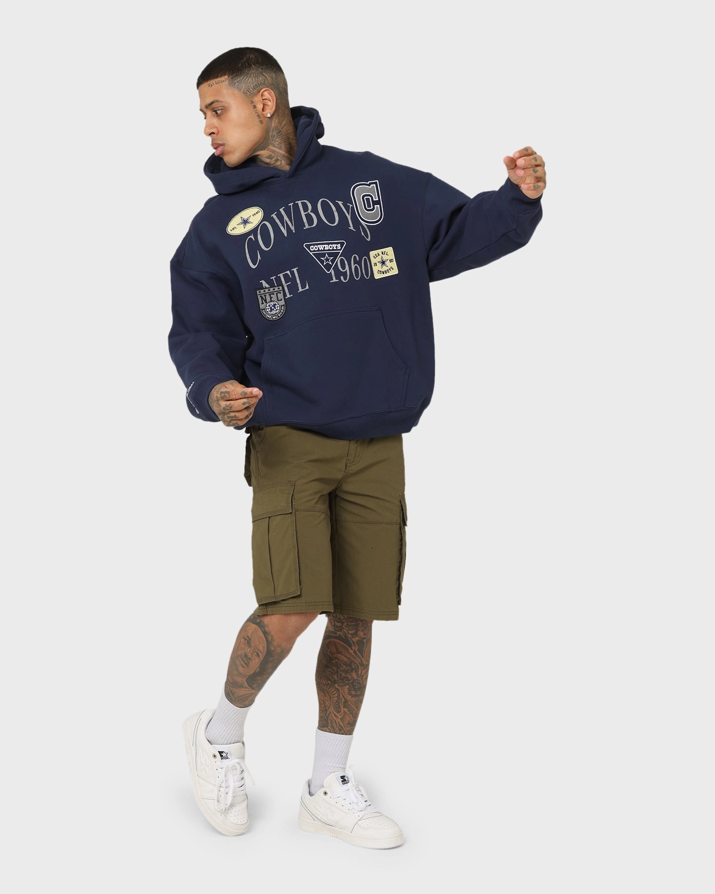 Mitchell & Ness Dallas Cowboys Touchline Hoodie Navy Practical Choice special - occasion wear