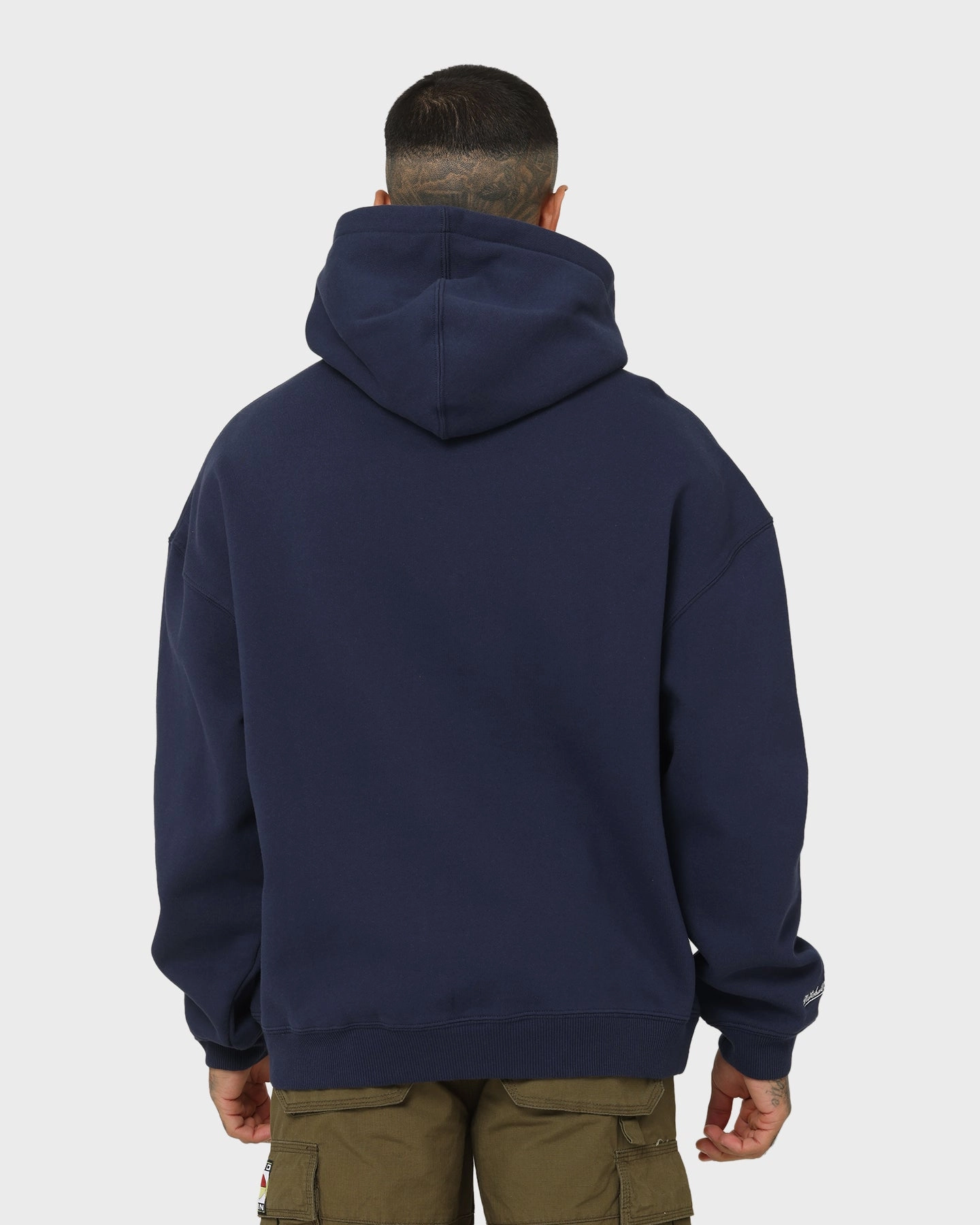 Clock Mitchell & Ness Dallas Cowboys Touchline Hoodie Navy