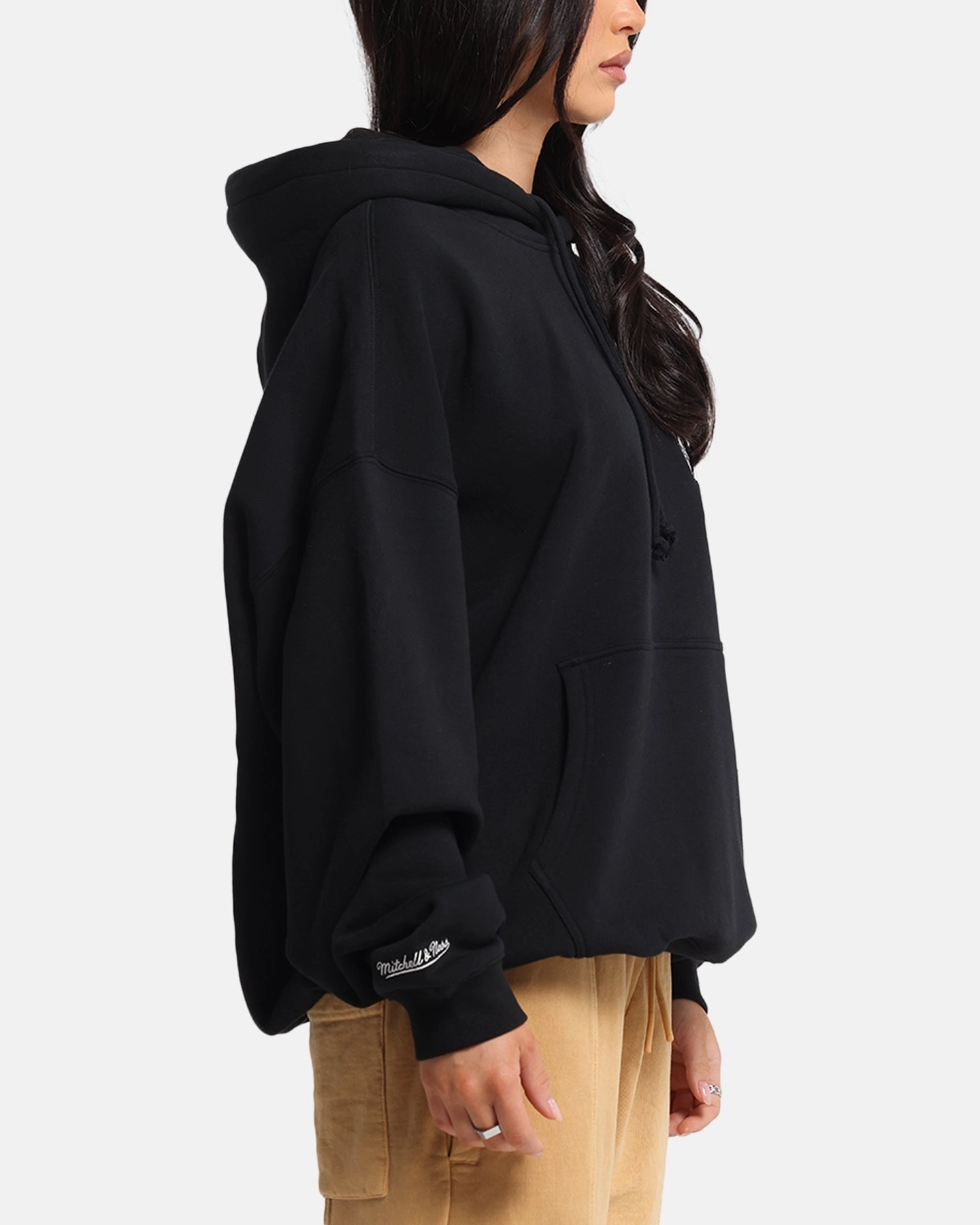 Quick Adjust Straps Weightless Construction Mitchell & Ness Essendon Bombers Team Hoodie Solid Black