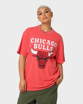 Plus size clothing Mitchell & Ness Finals Chicago Bulls Finals Vintage T-Shirt Faded Red