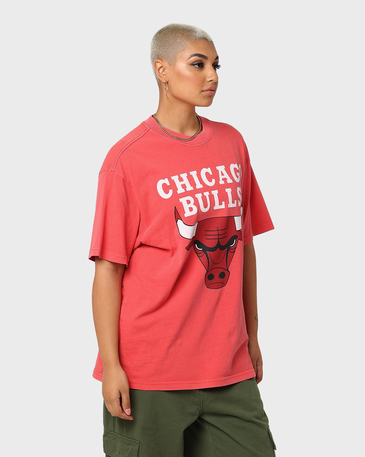 Travel Style Trend informal gathering Mitchell & Ness Finals Chicago Bulls Finals Vintage T-Shirt Faded Red