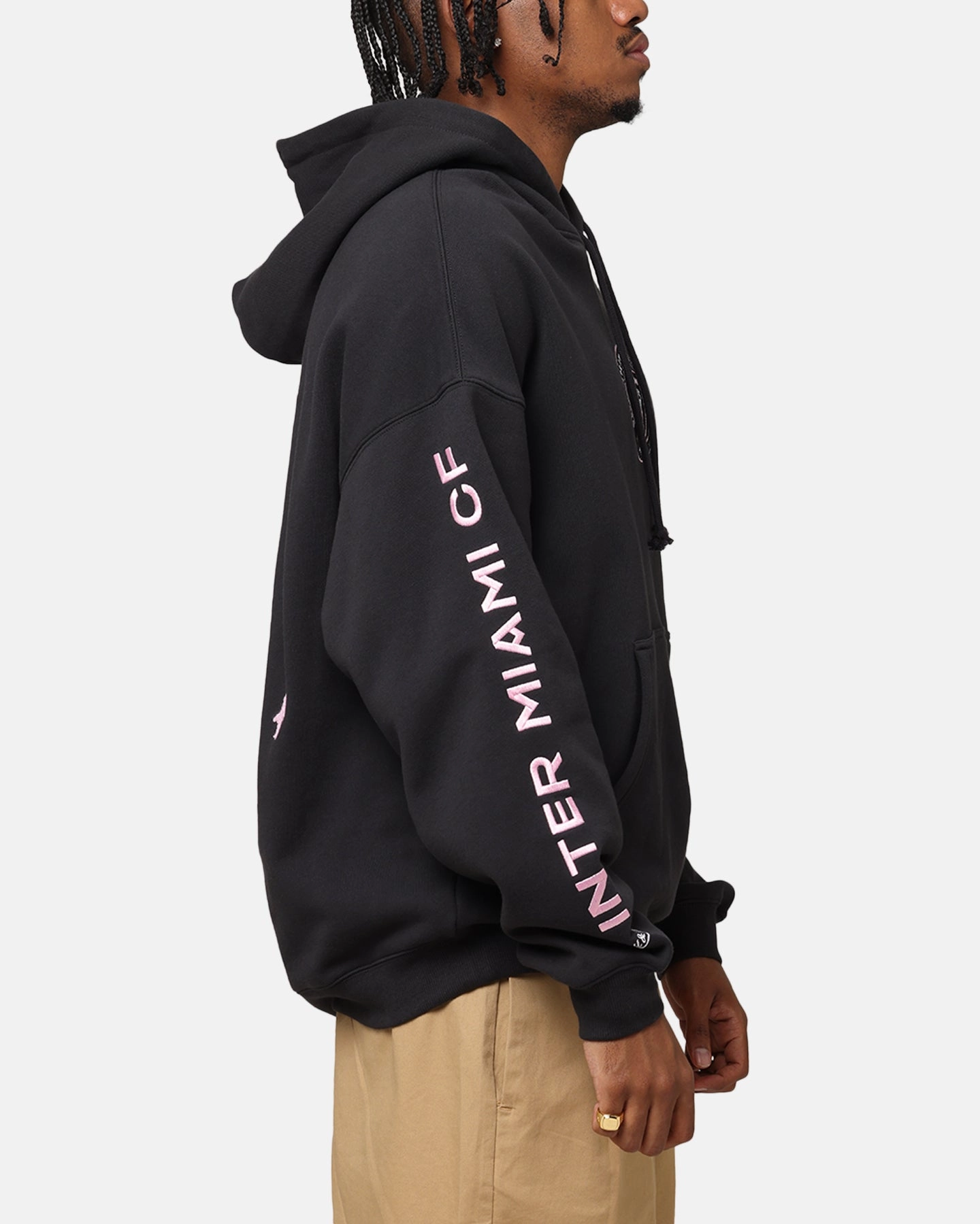 Mitchell & Ness Inter Miami CF Angles Hoodie Faded Black OdorResistant Coating