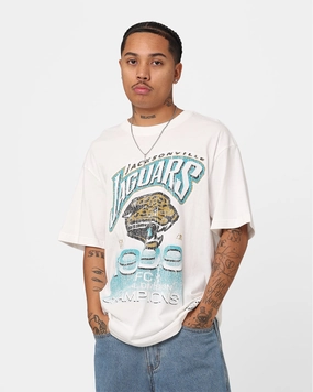Mitchell & Ness Jacksonville Jaguars 90 Division Champs T-Shirt Vintage White Eye-Catching