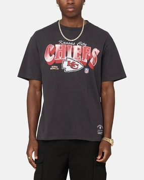 Mitchell & Ness Kansas City Chiefs Arch T-Shirt Faded Black FlexibleCollarOptions