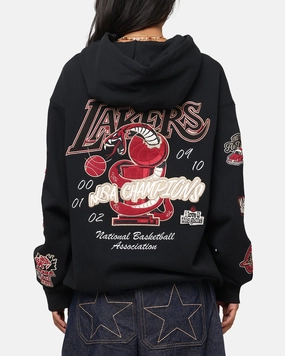 SoftTouchFinish Soft Wear Mitchell & Ness LA Lakers First Team Gold Hoodie Faded Black