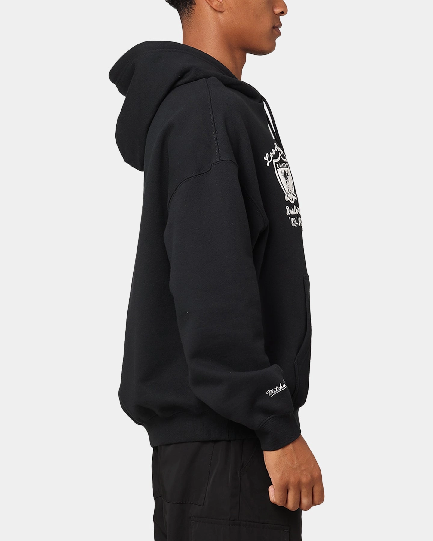 Windproof Shield Mitchell & Ness Las Vegas Raiders Conference Hoodie Faded Black