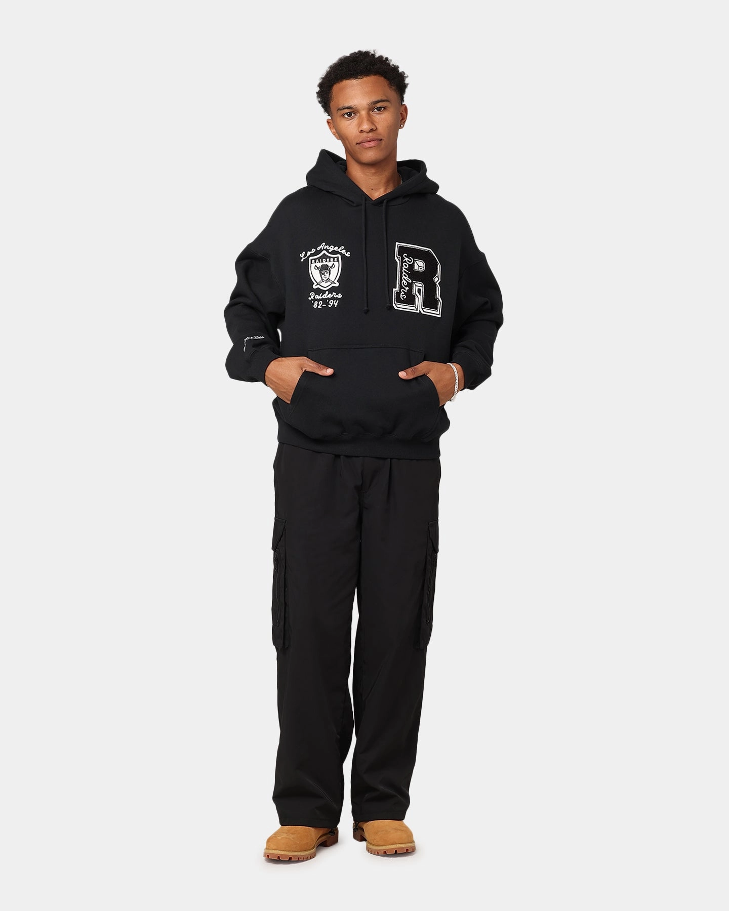 Easter wear Mitchell & Ness Las Vegas Raiders Conference Hoodie Faded Black