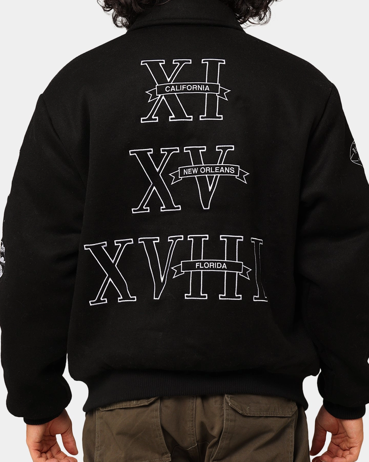 multi-color Durable Construction Mitchell & Ness Las Vegas Raiders Super Bowl Champs Jacket Black