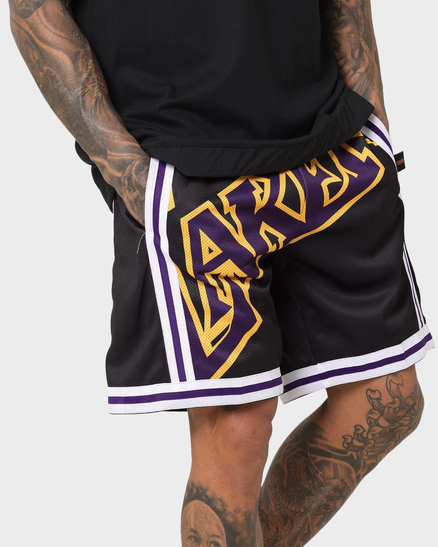 Mitchell & Ness Los Angeles Lakers Blown Out Fashion Shorts Black Anorak