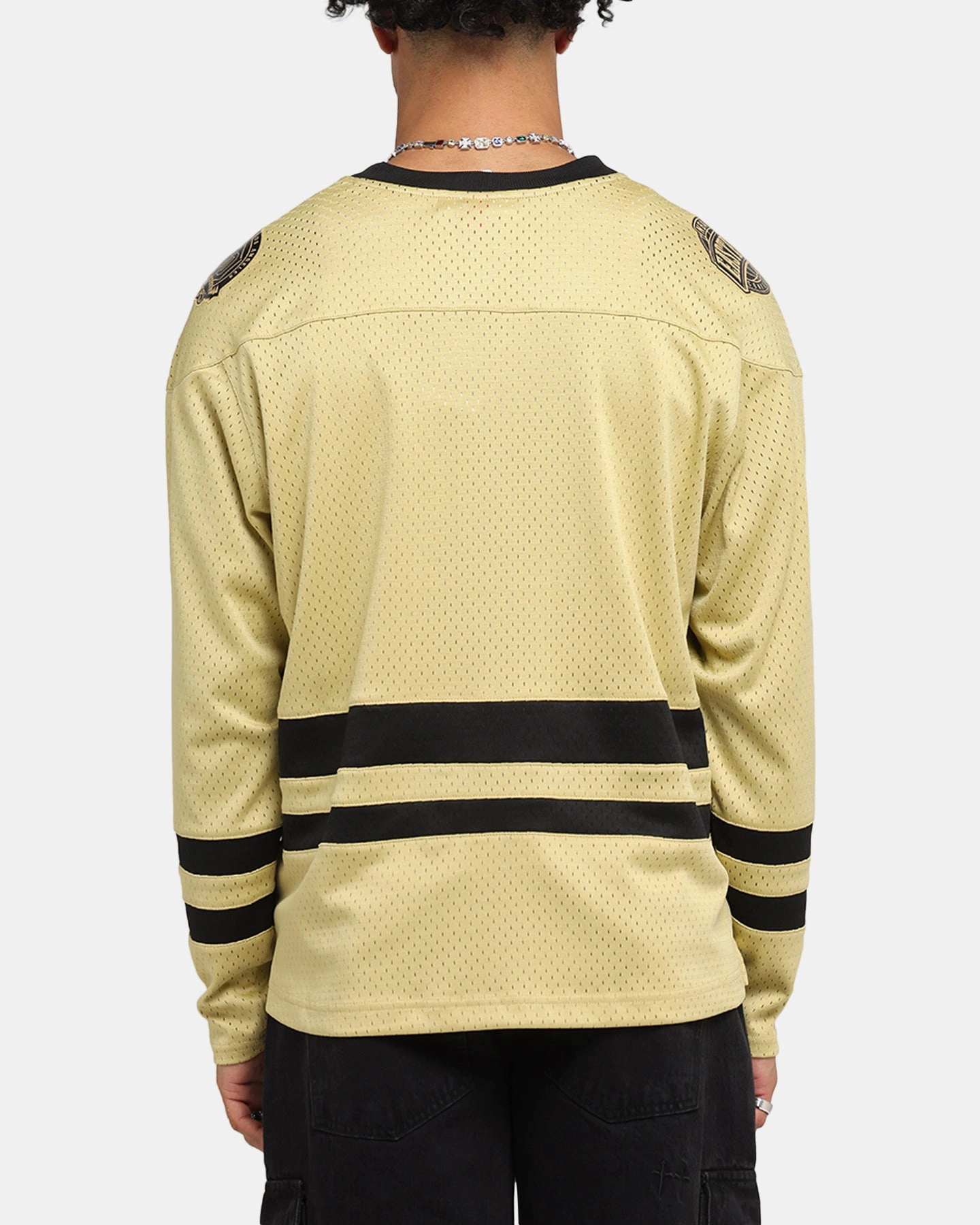 Mitchell & Ness Los Angeles Lakers Chrome Jersey Khaki Minimalist Raglan Sleeve Climate Control