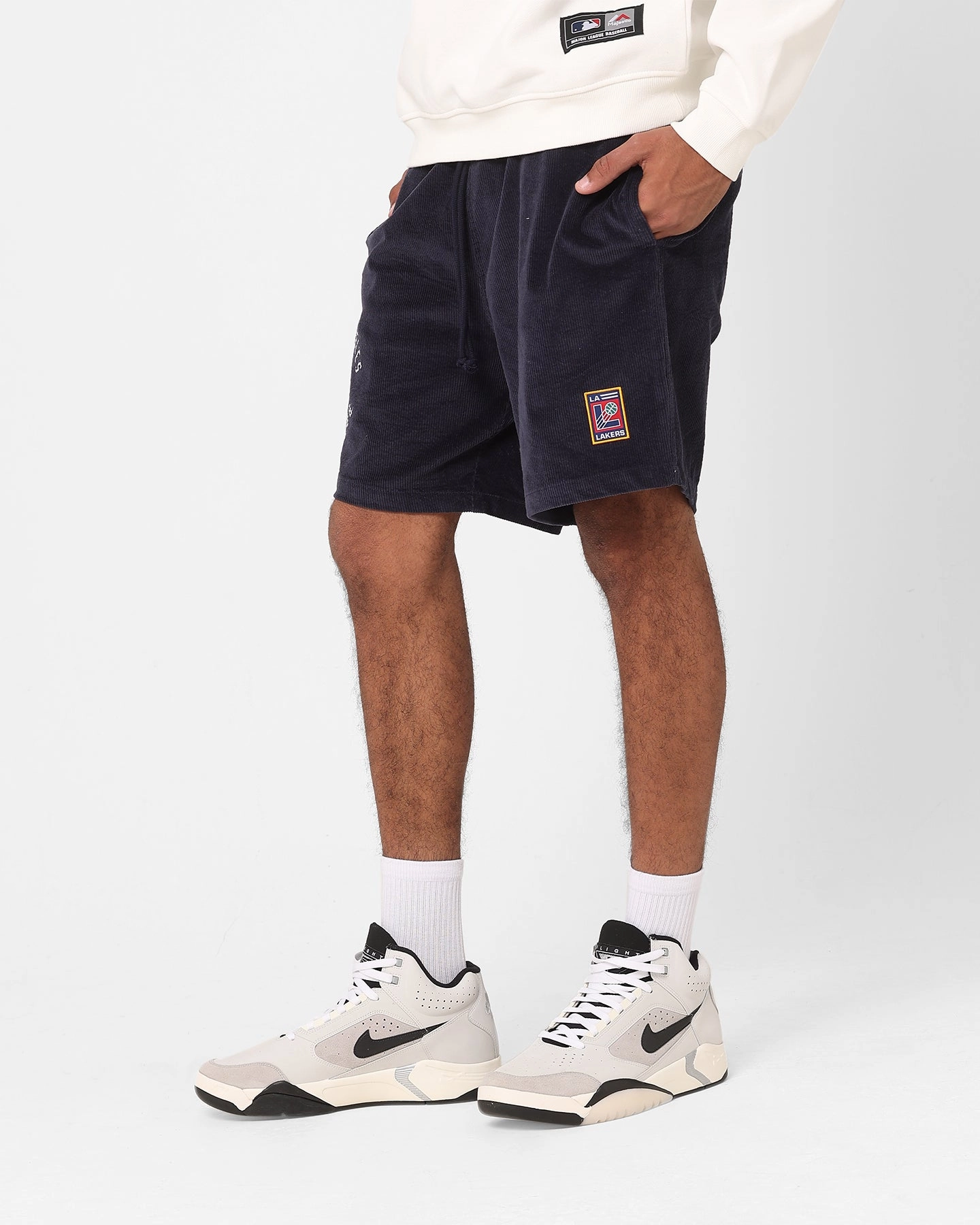 Mitchell & Ness Los Angeles Lakers Comet Shorts Midnight Navy plus-size choice