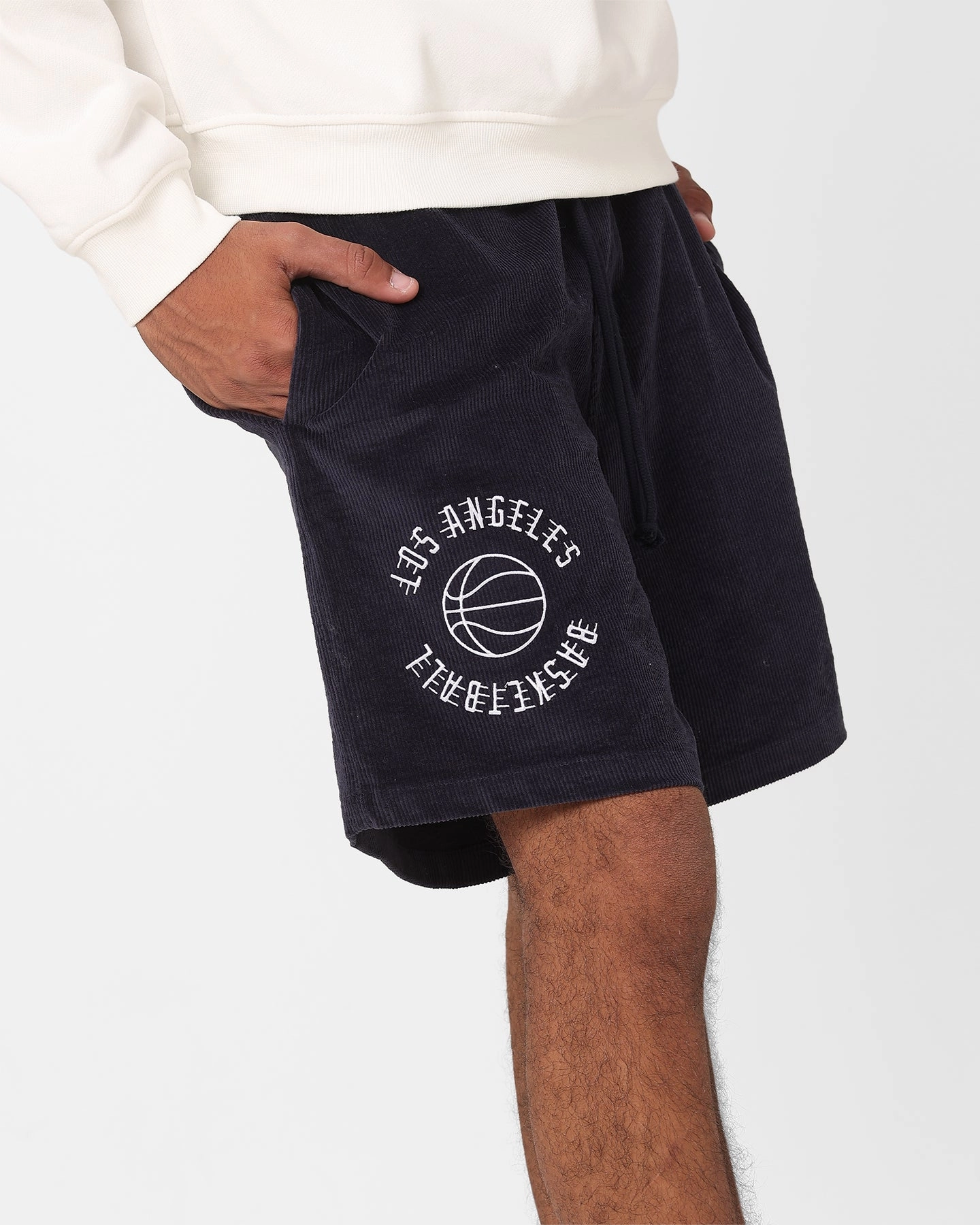 Durable Waistband Mood Casual Mitchell & Ness Los Angeles Lakers Comet Shorts Midnight Navy