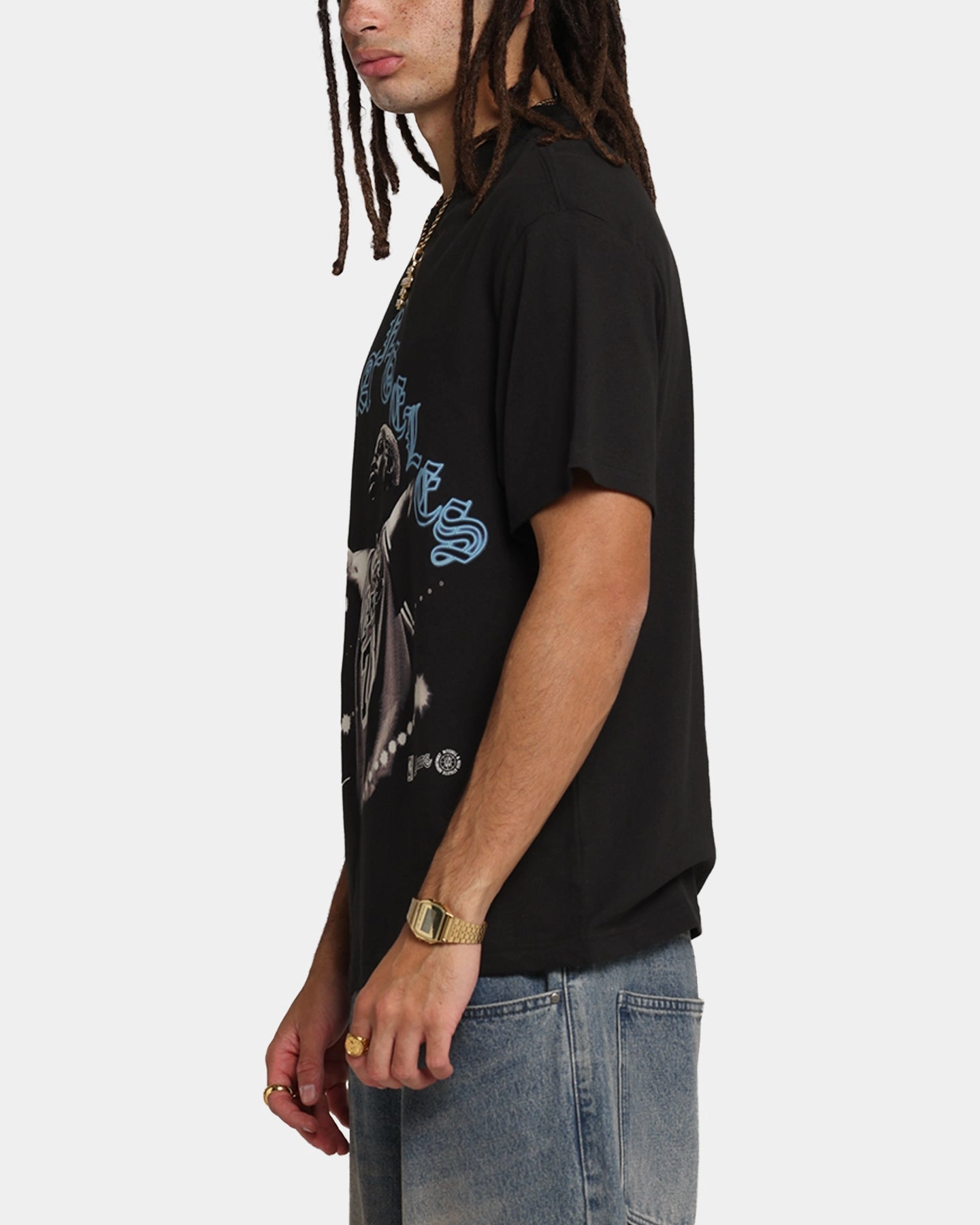 Mitchell & Ness Los Angeles Lakers Dennis Rodman Xray Glow T-Shirt Black Cashmere combination Comfortable All Day Wear