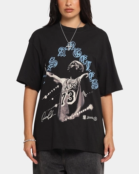 Daily Style Trend Mitchell & Ness Los Angeles Lakers Dennis Rodman Xray Glow T-Shirt Black