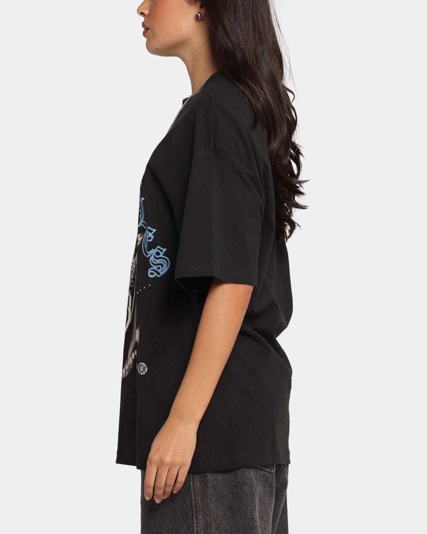 Smooth Finish Quick Drying Mitchell & Ness Los Angeles Lakers Dennis Rodman Xray Glow T-Shirt Black