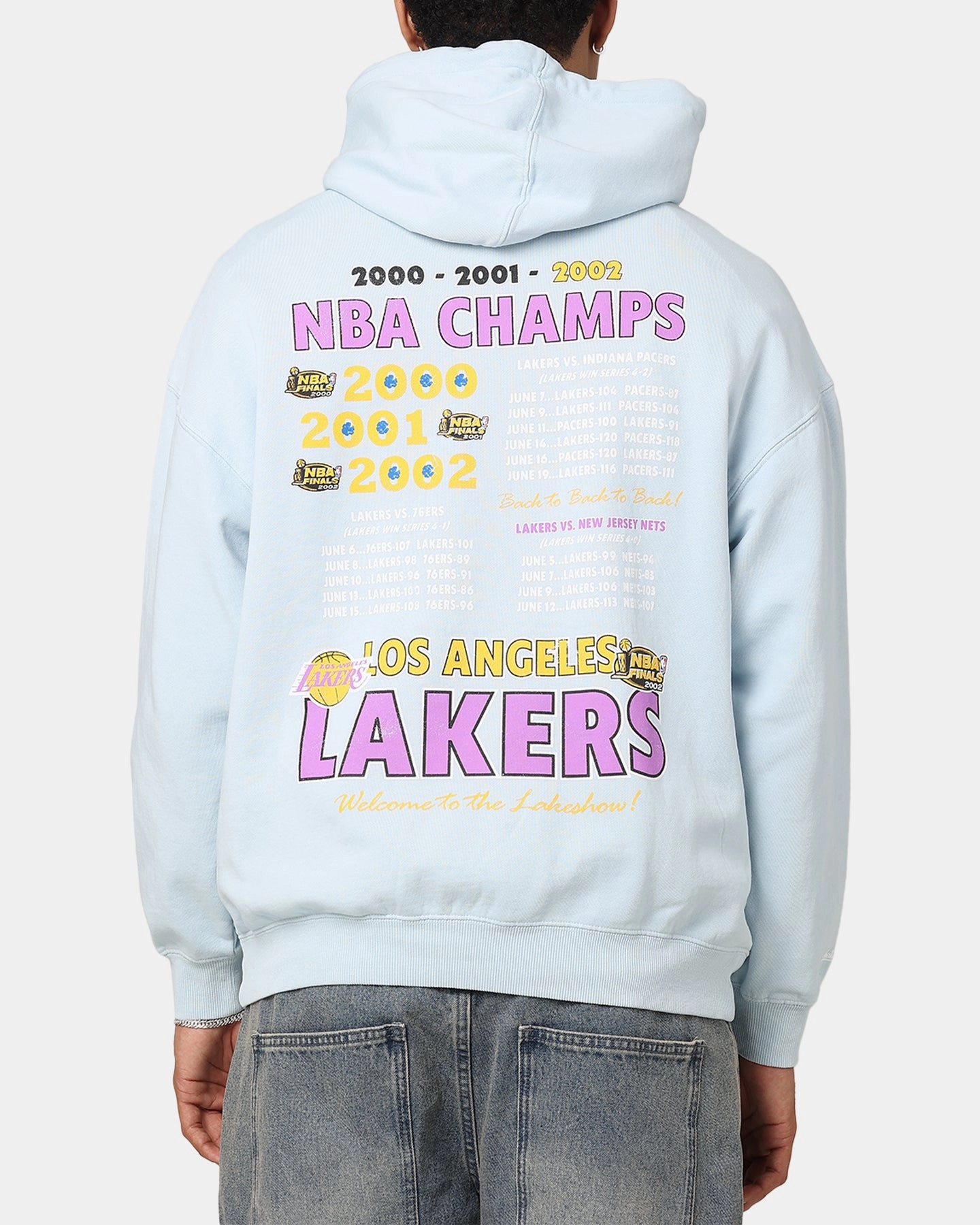 Mitchell & Ness Los Angeles Lakers Finals Champion Hoodie Light Blue Soft Cool