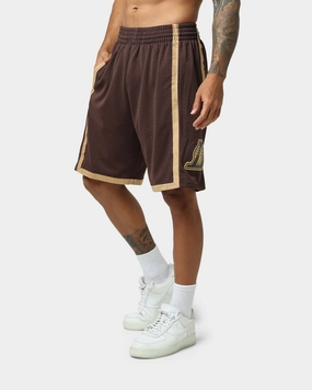 Mitchell & Ness Los Angeles Lakers Lux Brown Swingman Shorts Baroque Brown Versatile Shorts water sports use