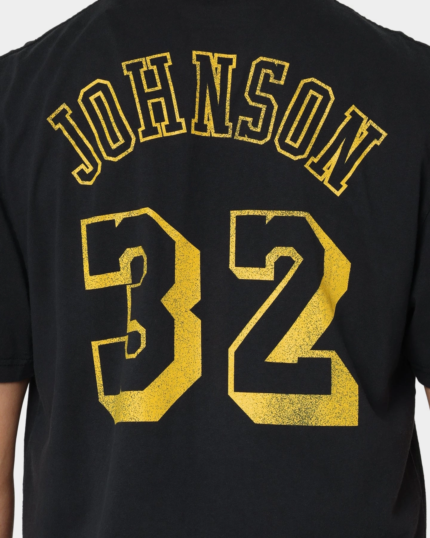 Mitchell & Ness Los Angeles Lakers Magic Johnson #32 N&N Vintage T-Shirt Faded Black Urban Smart Cashmere combination