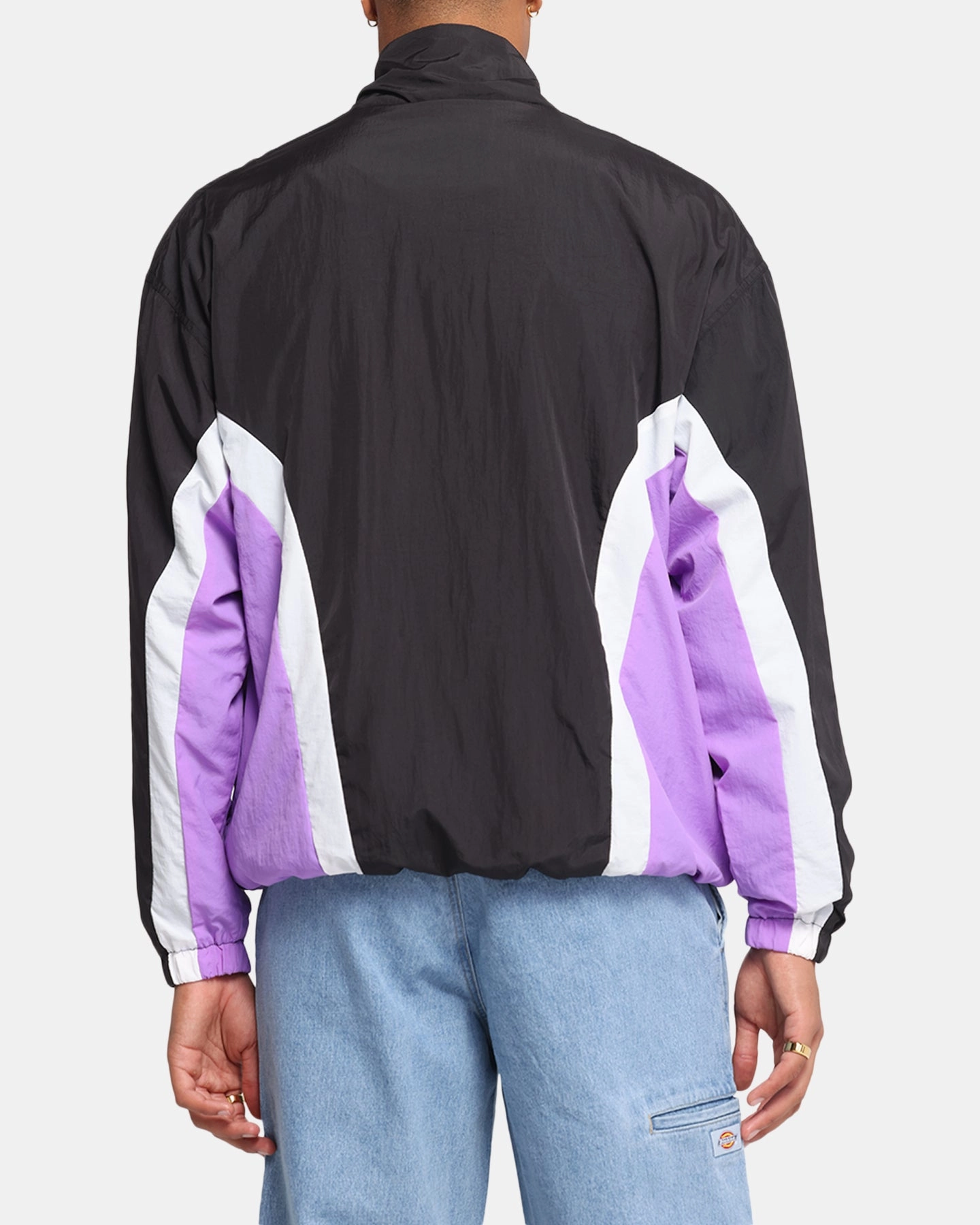 Mitchell & Ness Los Angeles Lakers Nylon Track Jacket Black/Purple weekend Stretch Knit Fabric