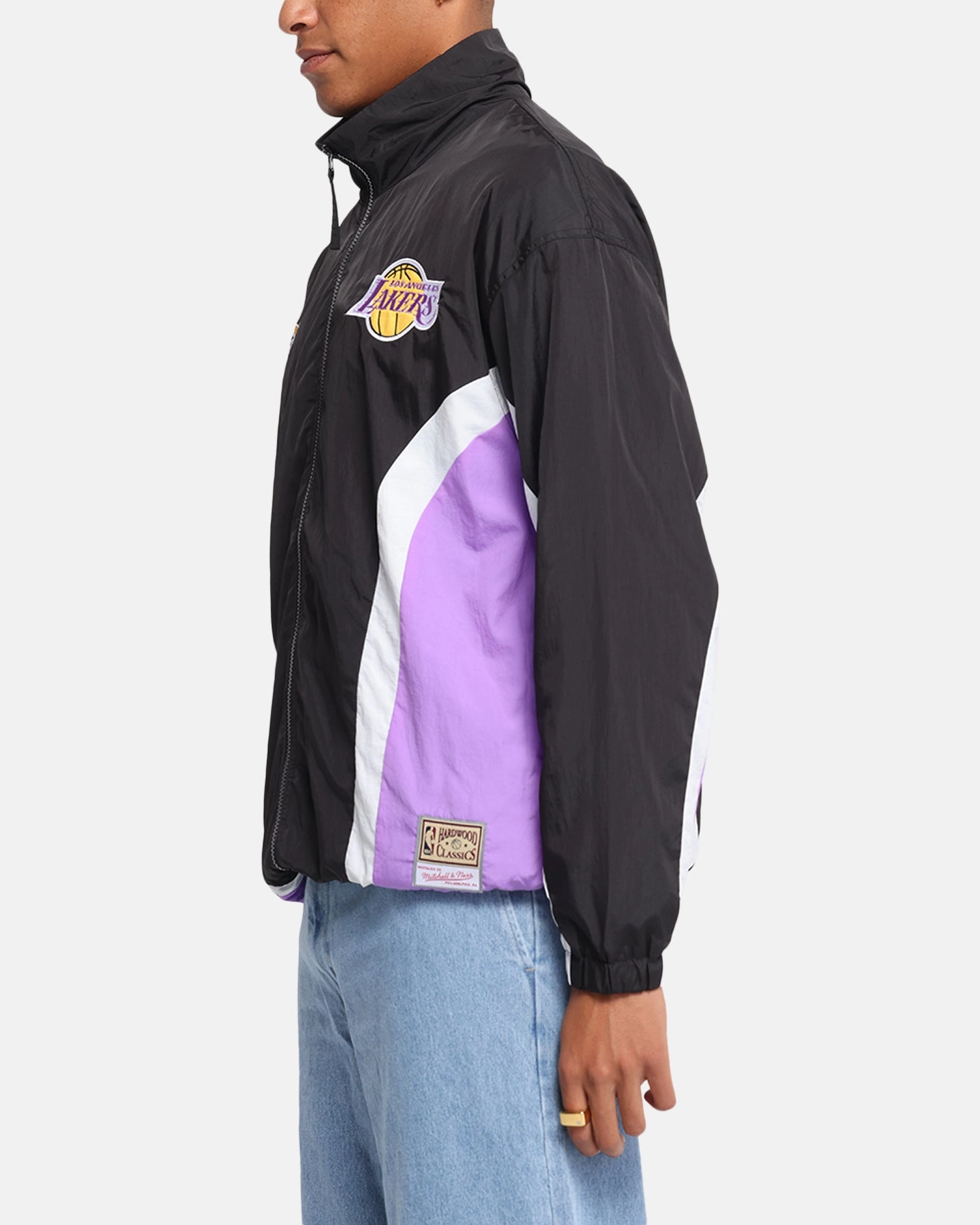 Assist Mitchell & Ness Los Angeles Lakers Nylon Track Jacket Black/Purple