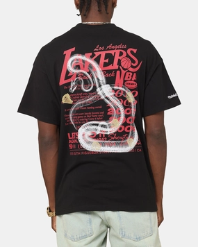Sporty essentials Mitchell & Ness Los Angeles Lakers Radiograph Gold Rings T-Shirt Faded Black