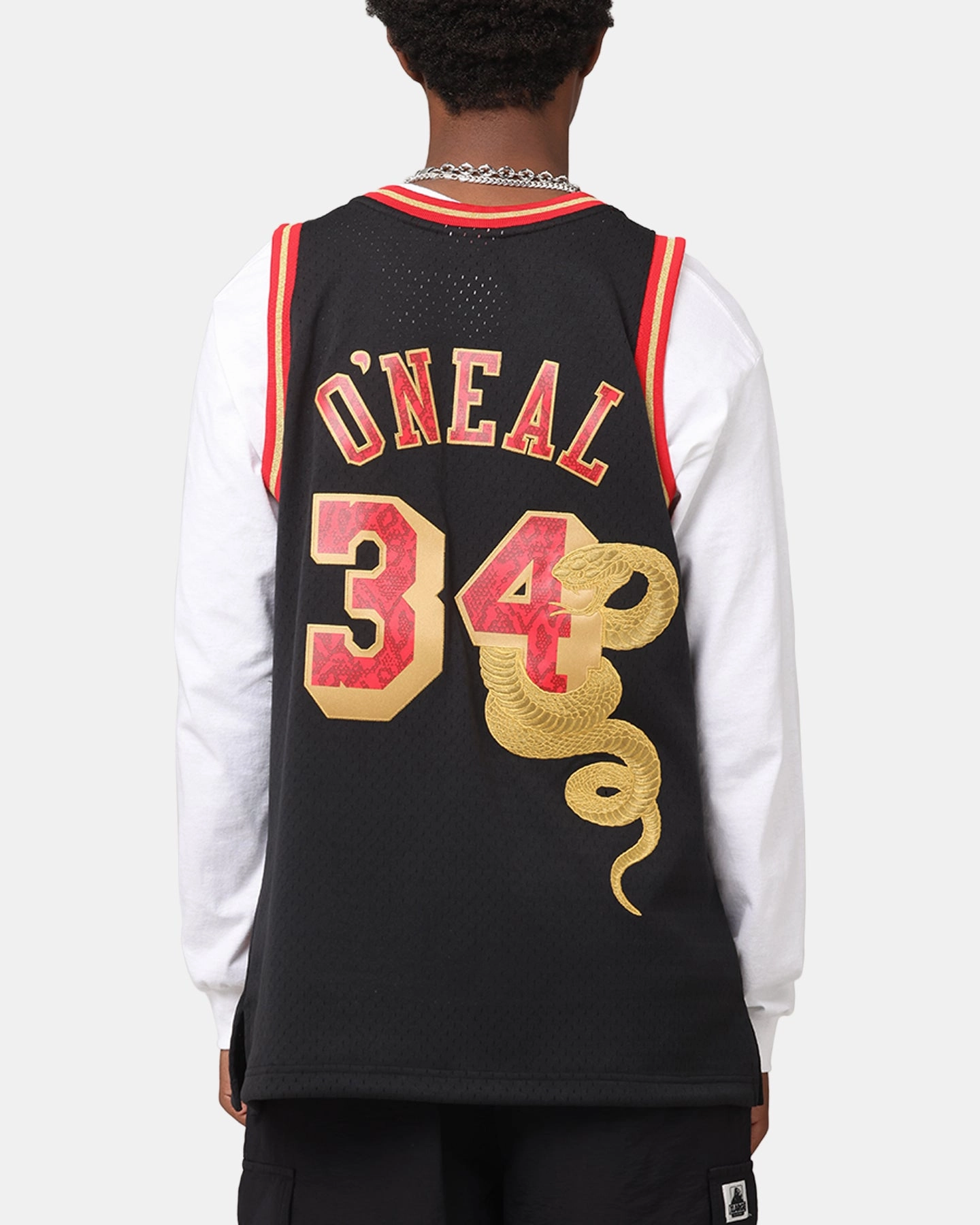 Mitchell & Ness Los Angeles Lakers Shaquille O'Neal 1996 Swingman Jersey Black/Gold Eco Friendly Fibers