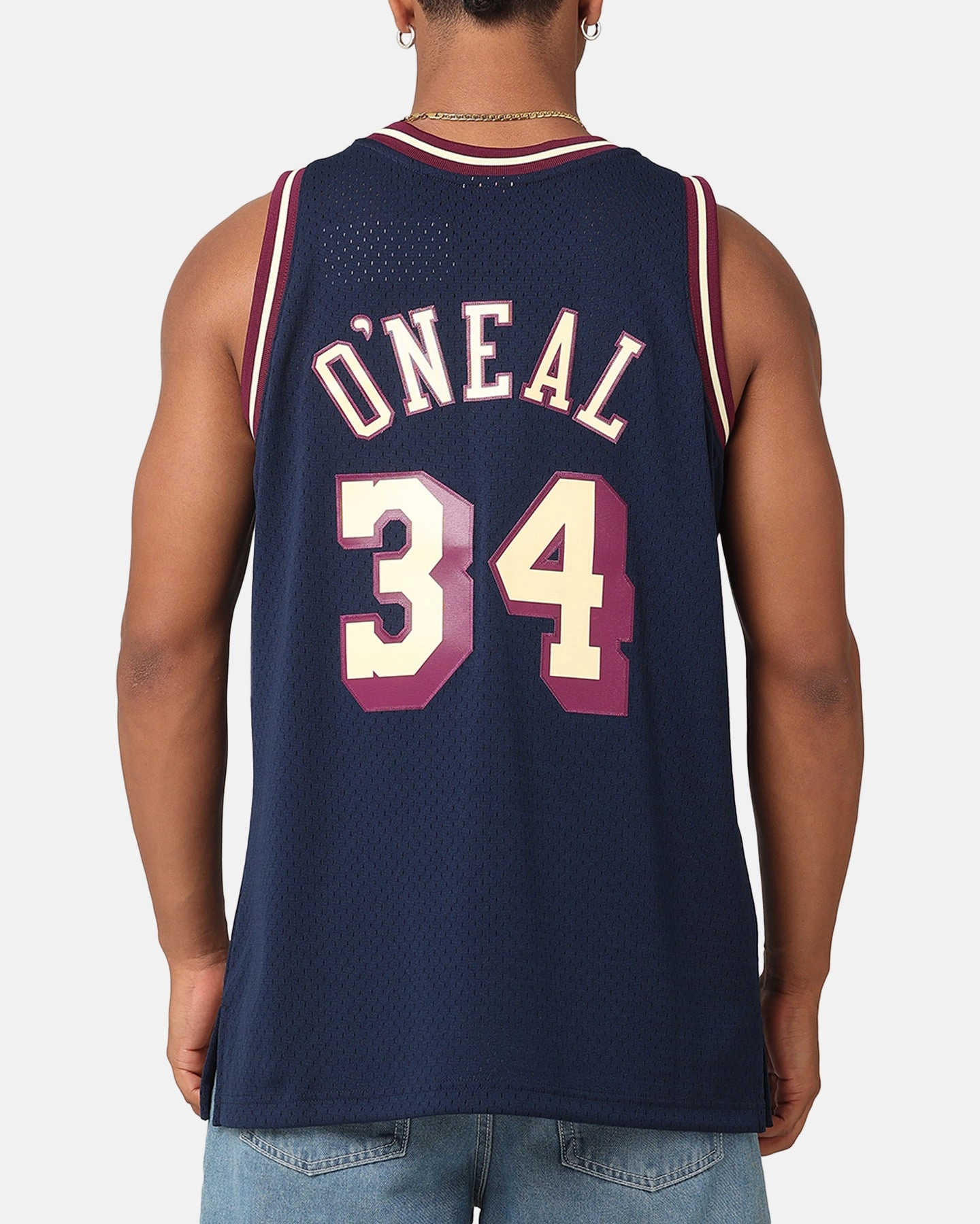 Mitchell & Ness Los Angeles Lakers Shaquille O'Neal 'Acai' 1996 Swing Jersey Navy Low Profile Stitching