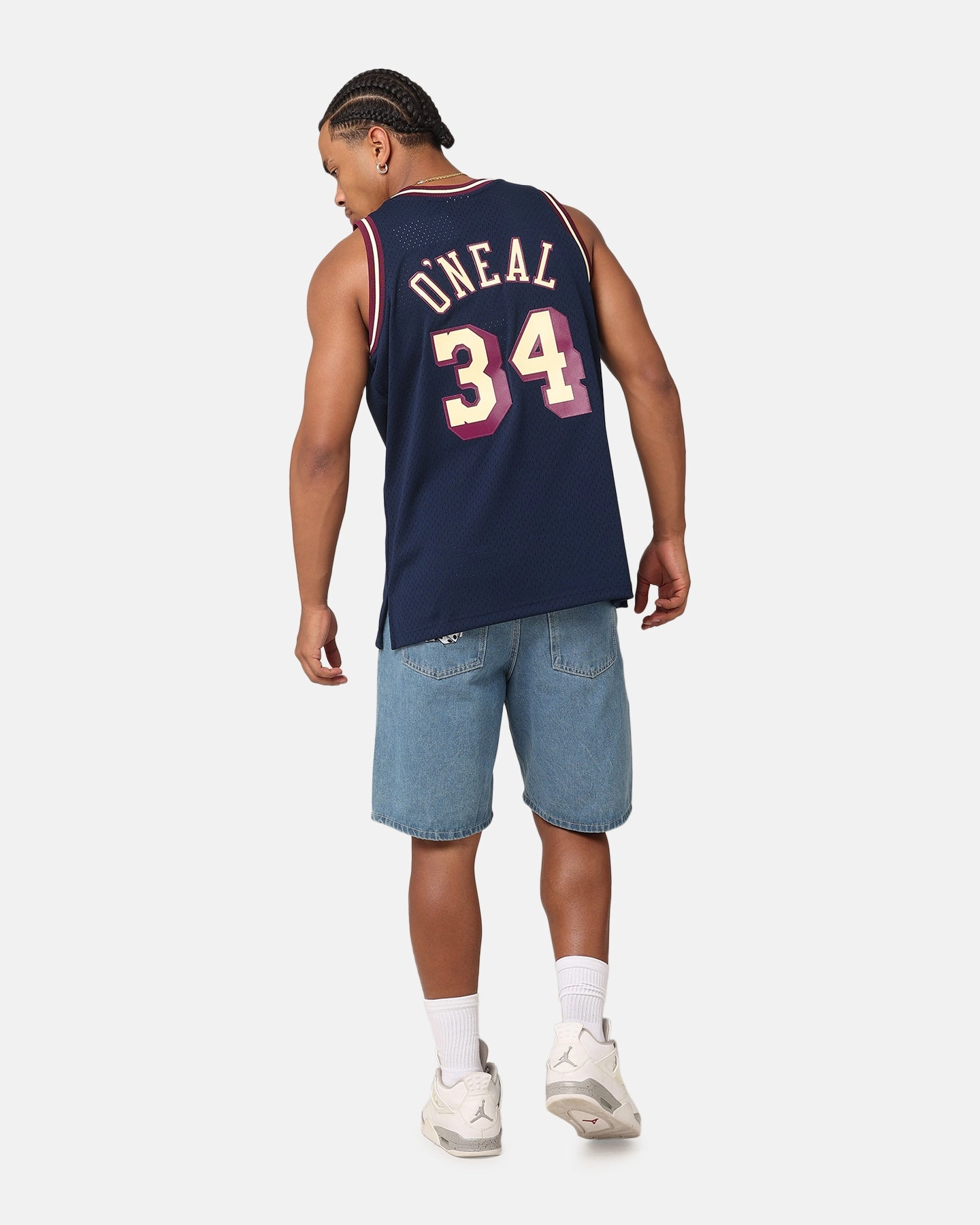 Mitchell & Ness Los Angeles Lakers Shaquille O'Neal 'Acai' 1996 Swing Jersey Navy Eco Conscious Manufacturing