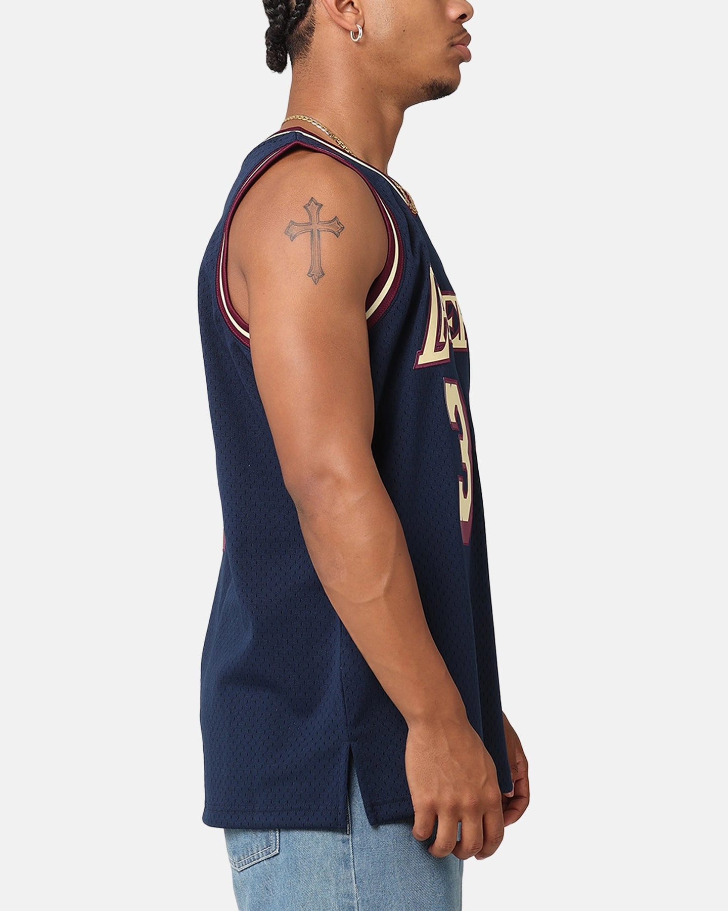 Mitchell & Ness Los Angeles Lakers Shaquille O'Neal 'Acai' 1996 Swing Jersey Navy Relaxed Fit Wrinkle Resistant Material