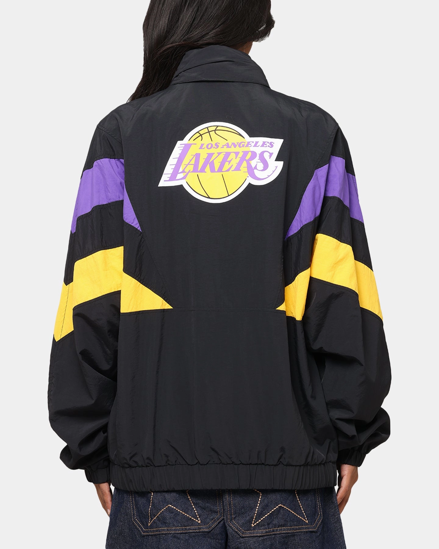 Method Mitchell & Ness Los Angeles Lakers Spray Jacket Black/Purple/Yellow