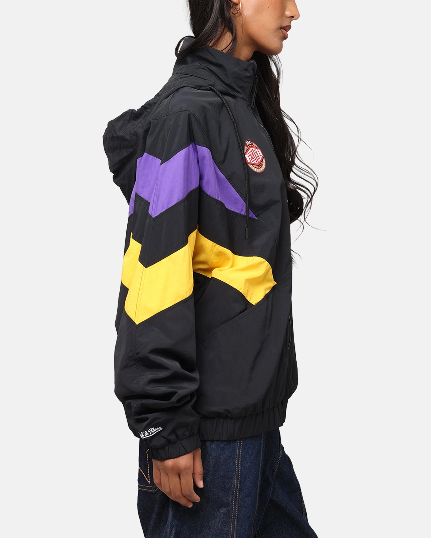 Mask Mitchell & Ness Los Angeles Lakers Spray Jacket Black/Purple/Yellow