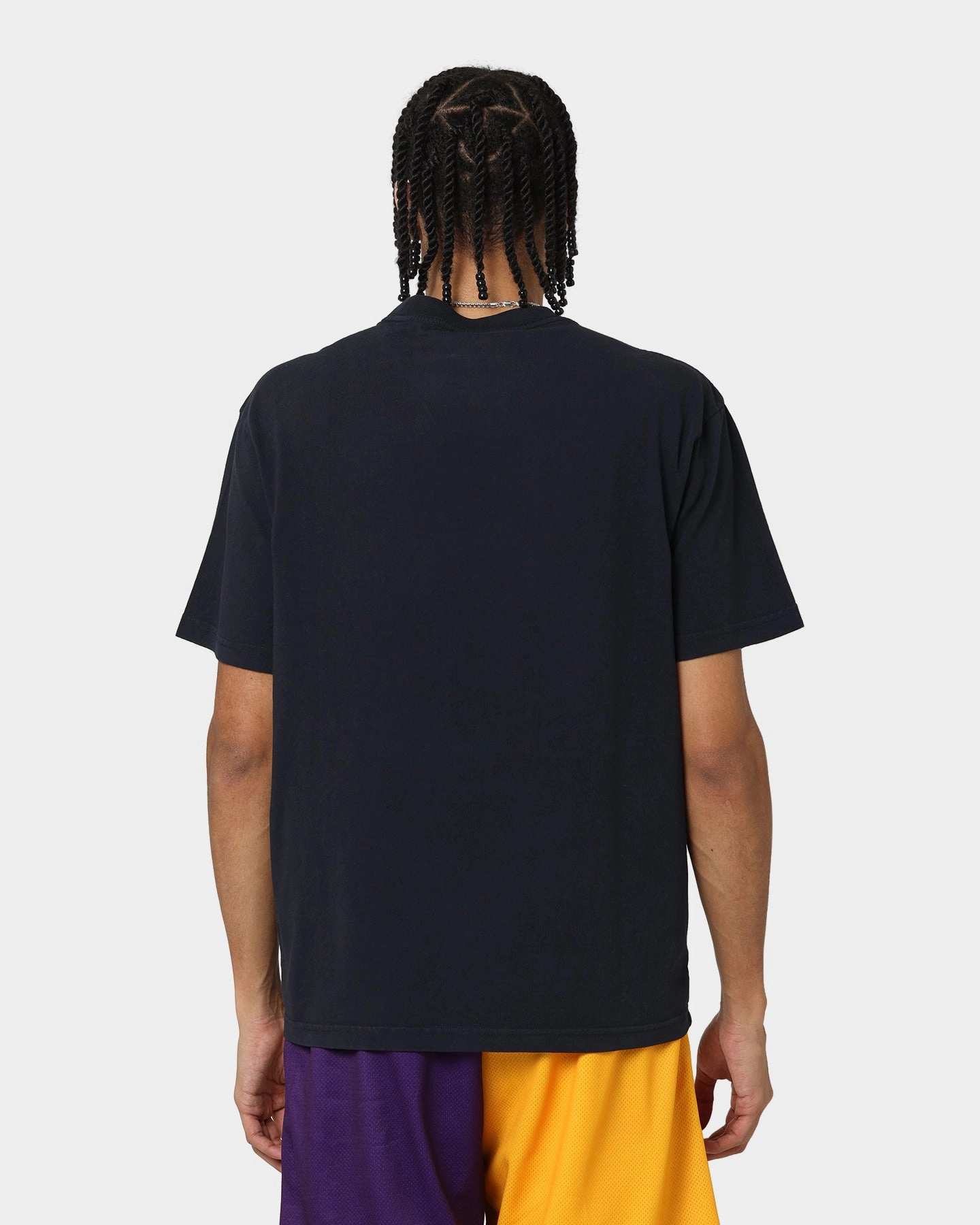 Slim fit clothing Mitchell & Ness Los Angeles Lakers Team History Vintage T-Shirt Faded Black