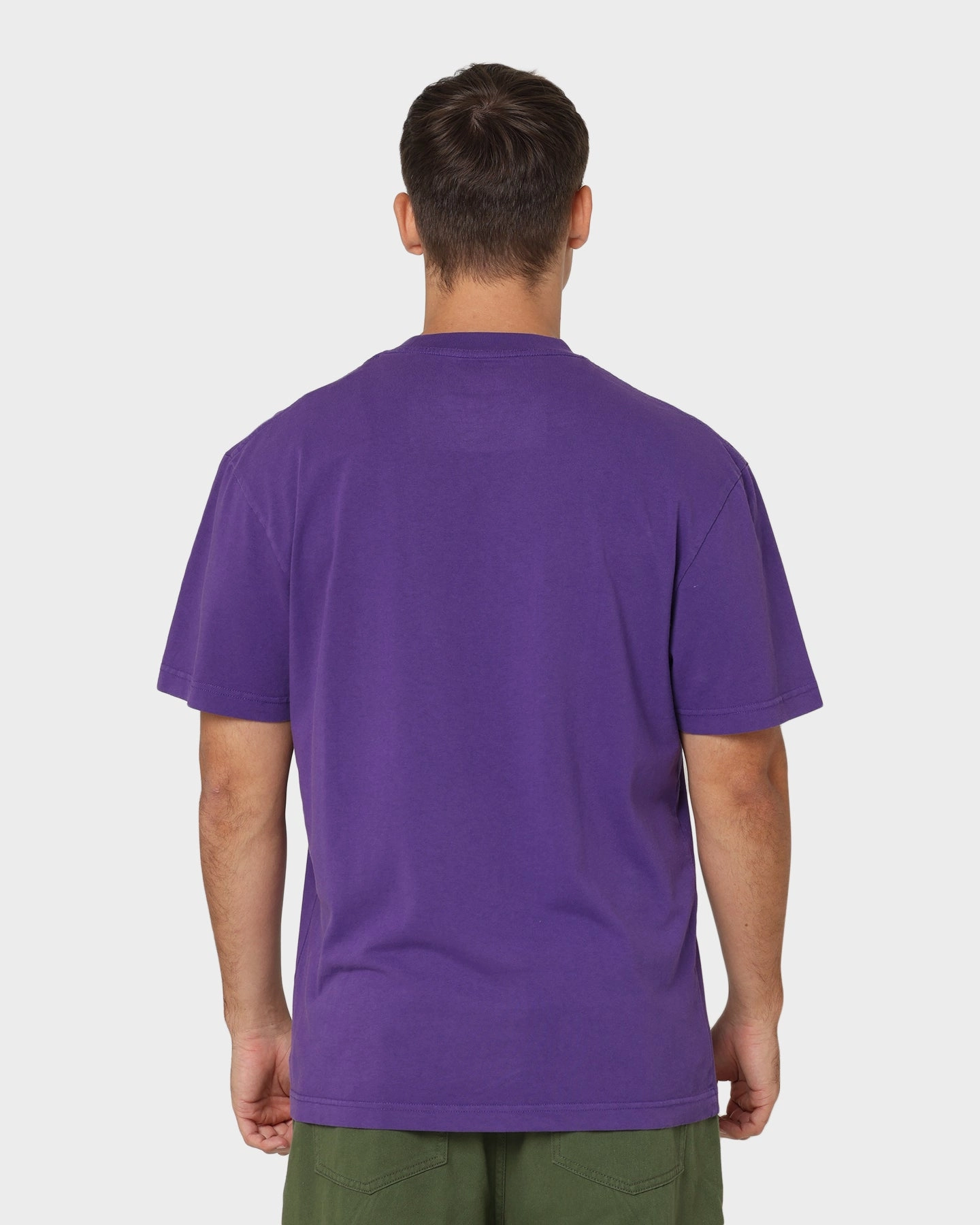 Light Style Trend LowImpactDye Mitchell & Ness Los Angeles Lakers Vintage Champs T-Shirt Faded Purple