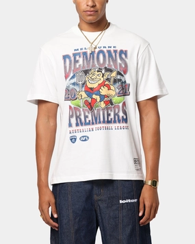 Mitchell & Ness Melbourne Demons Mascot T-Shirt Vintage White casual outing Cool and casual