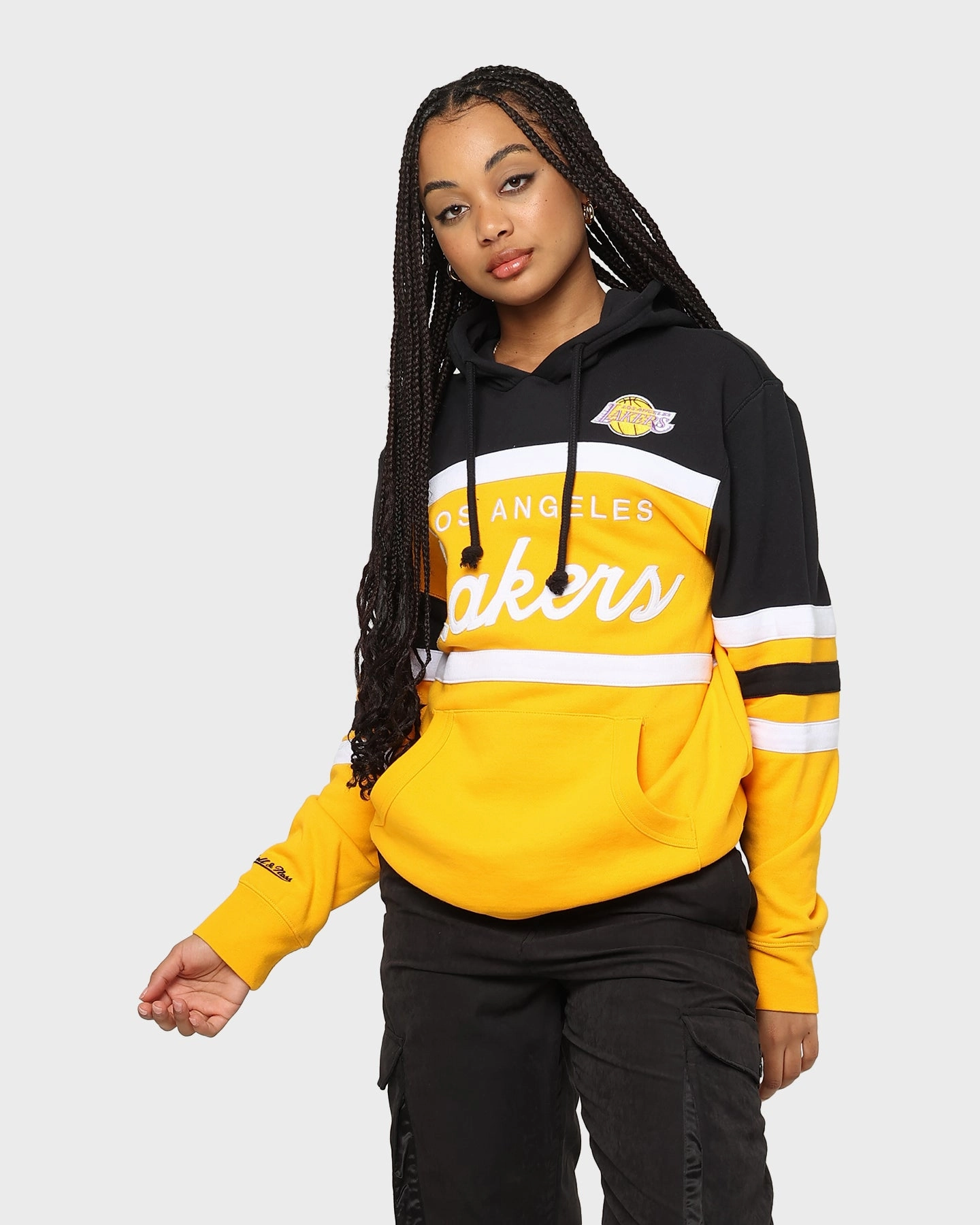 Mitchell & Ness Men's Los Angeles Lakers Head Coach Hoodie Black Possibility